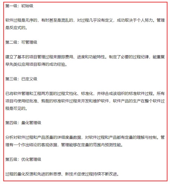 cmmi的五個(gè)級(jí)別到底是什么？做cmmi認(rèn)證怎么選級(jí)別？有標(biāo)準(zhǔn)嗎？